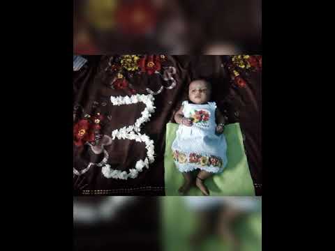 From 0 to 1 year monthly wise pics of vedanshi