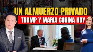 TRUMP PREFIRIÓ HABLAR EN PRIVADO CON MARÍA CORINA 