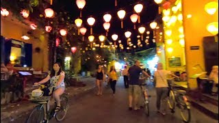 The Beautiful Nightlife Street Scene in Hoi An, Vietnam