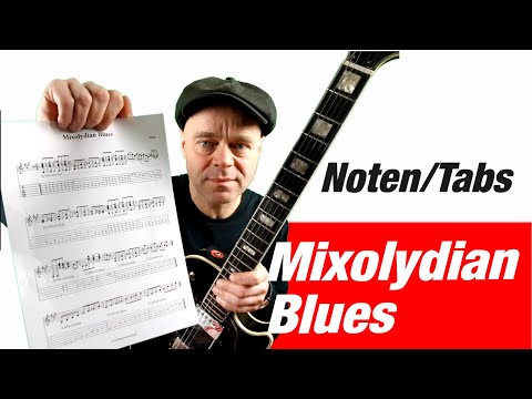 Blues in der mixolydischen Skala