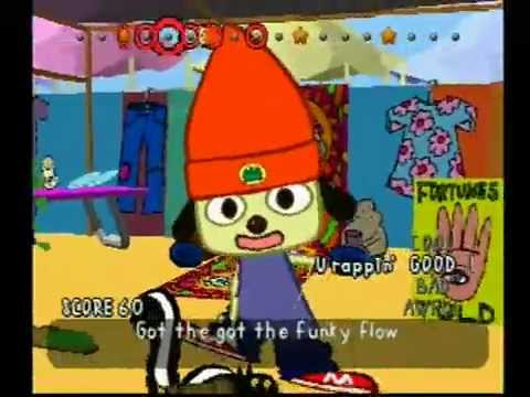 パラッパラッパー「カエル先生の売口上ラップ/Prince Fleaswallow's RAP」