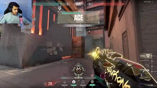Ace in Competitive Match ! Viper Ultimate Wasted ? 😲 Champions Vandal