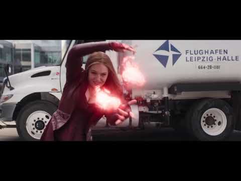 Equipe Homem de Ferro vs Equipe Capitão Cena da Batalha no Aeroporto   Capitão América Guerra Civil