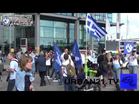 3. Bundesweite Mahnwache Berlin 29.08.2015 - Eintreffen am Washingtonplatz  (Hauptbahnhof)