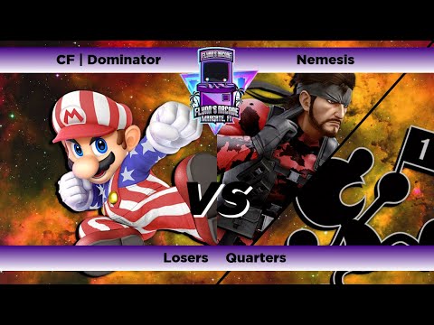 Flynn's Arcade 055 Losers Quarters - CF | Dominator (Mario) Vs Nemesis (Snake Game & Watch) SSBU