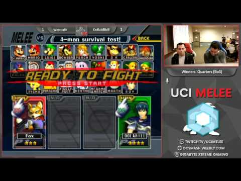 UCI Biweekly 28 - G2 | WestBallz(fox) vs Dollabillbill(marth)