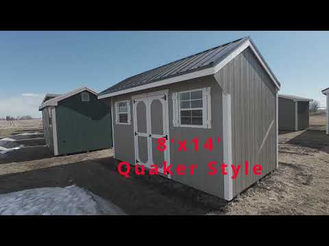 8x14 Quaker Style   230966  #sunrisesheds #shed #garden #spring #atv #cabin #storage #yard