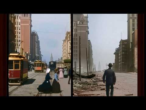 1906 San Francisco Earthquake: Before & After [4K Colorized]