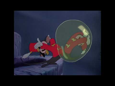 Dumbo (1941) restored trailer still—circus train and early-40s cartoon palette set the musical tone