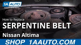 How to Replace Serpentine Belt 06-12 Nissan Altima