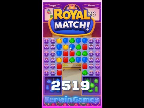 Royal Match Level 2519 - Super Hard Level - No Boosters Gameplay