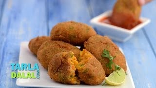 वेजिटेबल कटलेट (Vegetable Cutlets) by Tarla