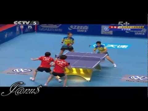 2012 China vs World: Chen Meng / Zhu Yuling - Feng Tianwei / Samara Elizabeta [Full/Short Form]