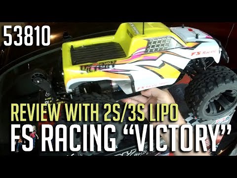 FS Racing 53810 Brushless 4WD Truck Review on 2s/3s lipos