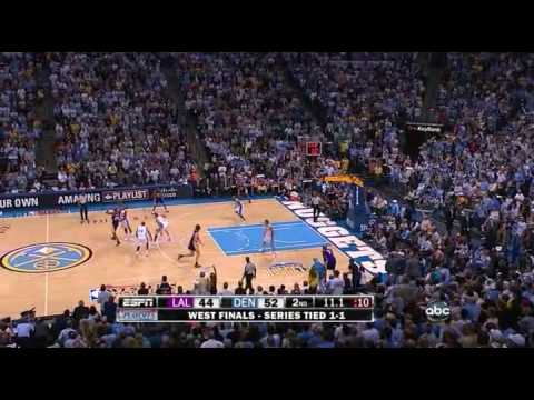 LA Lakers v Denver Nuggets game 3 playoffs WCF 2009