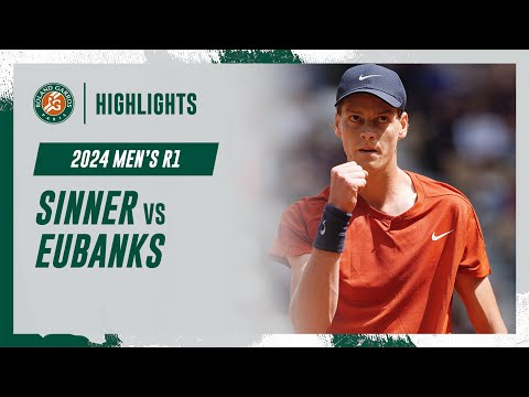 Sinner vs Eubanks Round 1 Highlights | Roland-Garros 2024