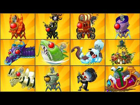 All Red Eyes Zombots Vs All Plants Level 1 Power Up - Who Will Win? - Pvz 2 Zomboss Battlez