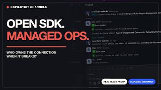 CopilotKit Channels SDK: One Agent Across Slack + Discord, What Is Actually Managed?