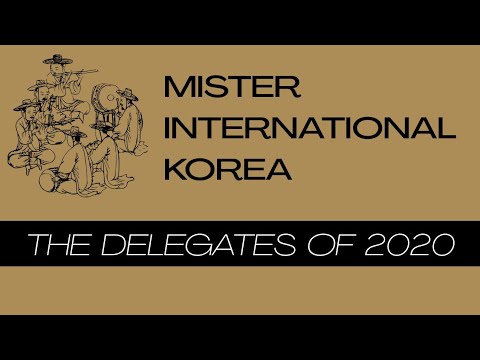 Mister International Korea | THE DELEGATES OF 2020