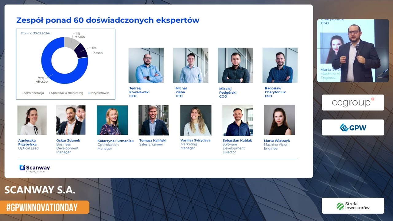 #GPWInnovationDay - listopad 2024 r. | spotkanie ze spółką SCANWAY S.A.