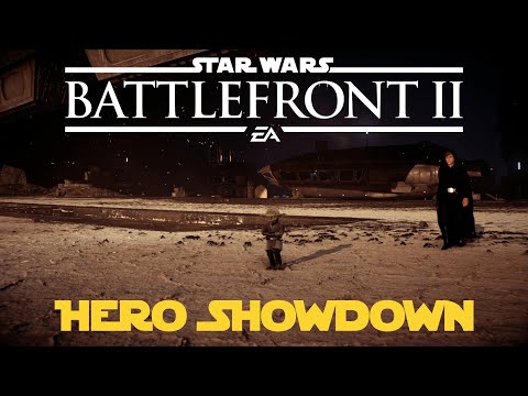Star Wars Battlefront 2 | Hero Showdown Gameplay | The Mandalorian Thrashes Maul