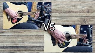 Video thumbnail for Budget Acoustic Guitar Comparison - Cort AF510 VS Fender CD-60 by Hickies Music Store