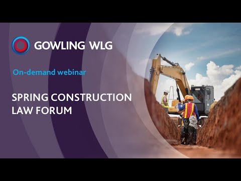 Spring construction law forum - May 12