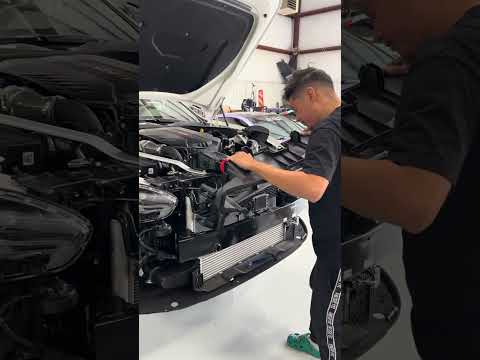VELOSSA TECH DESIGN Dual Big Mouth Ram Air Intake Snorkels on Kia Stinger #Velossatech #Air #Intake