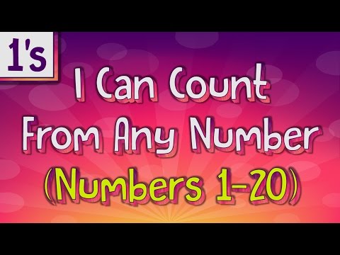 Counting On by 1's | I Can Count From Any Number (Numbers 1-20) | Jack Hartmann