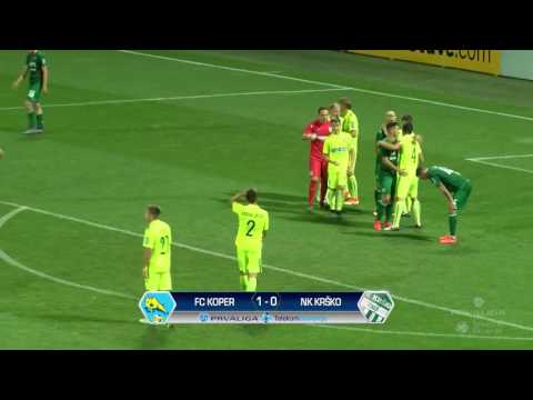 8. krog: Koper - Krško 1:0; Prva liga Telekom Slovenije 2016/17