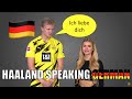 Haaland speaking german compilation