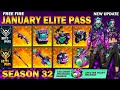 January Elite Pass Free Fire 2021 Free Fire January Elite Pass 2021 Free Fire Season 32 Elite Pass