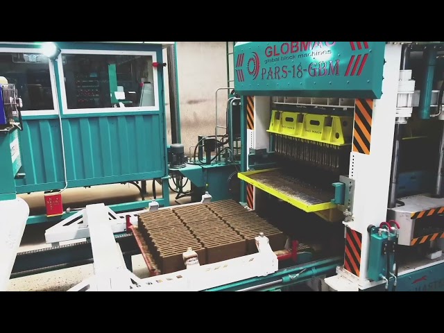 Globmac PARS-18: Línea de producción de bloques de hormigón de alta capacidad en BIMS İzotaş