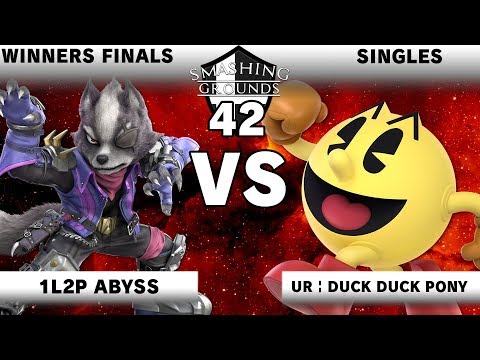 Smashing Grounds 42 - Winners Finals - UR DuckDuckPony [Pac-Man] v 1L2P Abyss [Wolf]