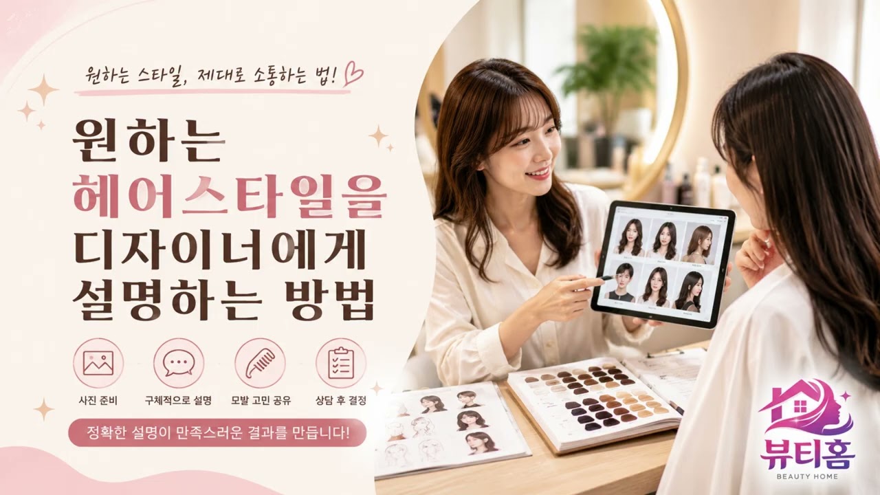 원하는 헤어스타일을 디자이너에게 설명하는 방법