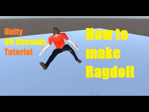How to make Ragdoll | Unity 60 Seconds Tutorial