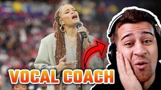 Andra Day SINGS the Black National Anthem | Voice Teacher Reacts