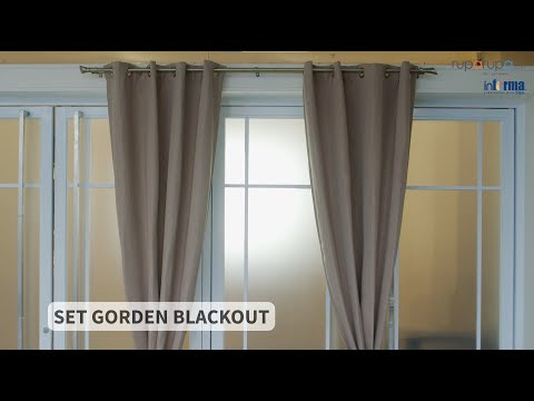 Gambar Informa Gorden Blackout 135x250 Cm Set 2 Pcs - Gold