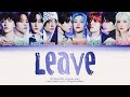 (KARAOKE) STRAY KIDS「 Leave 」 [9 Members ver.] (Color Coded Lyrics Han|Rom|Eng)