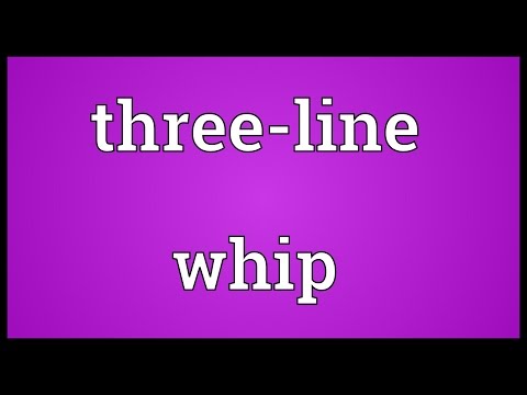 Three-line whip Meaning