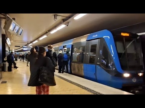 Sweden, Stockholm, Slussen Metro Station | Tunnelbana 