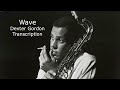 Wave/Jobim, Dexter Gordon's (Bb) Transcription.Transcribed by Carles Margarit