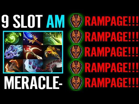 9 Slotted AM Aghanim's + Refresher WTF MONSTER CARRY Meracle Antimage Dota 2