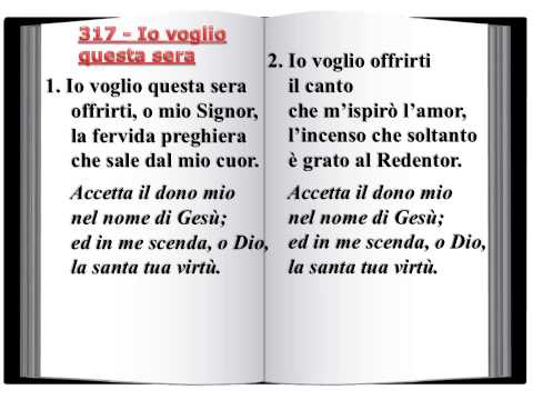 317 Io voglio questa sera - Innario Chiesa Cristiana Avventista del Settimo Giorno 2014