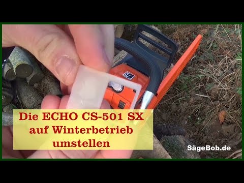 Die ECHO CS 501 SX auf Winterbetrieb umstellen