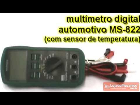 Multimetro Digital Automotivo MS8221B - Vídeo