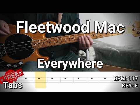 Fleetwood Mac - Everywhere (Bass Cover) Tabs