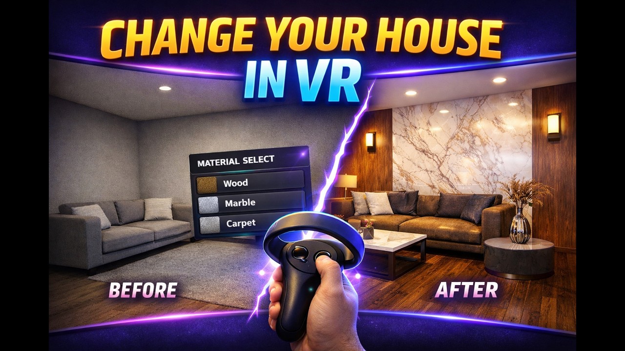 We Built a VR Material Swap System for Real Estate (Live Demo)