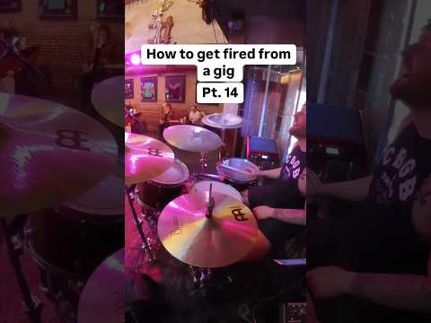 How to get fired from a gig Pt. 14 #drums #drummer #band #pranks #fail