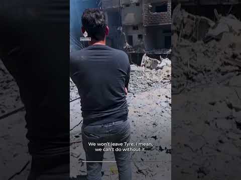 Defiant Lebanese families refuse to leave Tyre after homes bombed
